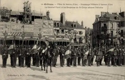 Ak Orléans Loiret, Les Fetes de Jeanne d'Arc, Hommage Militaire, Le General Ferre