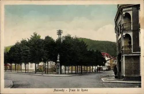 Ak Malmédy Wallonien Lüttich,  Place de Rome