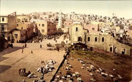 Ak Bethlehem Palästina, Gesamtansicht