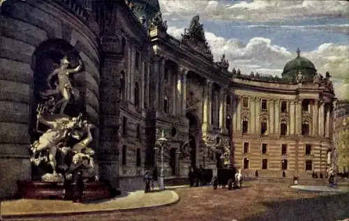 Künstler Ak Wien 1, Hofburg G. Weenen, Neues Burgtor