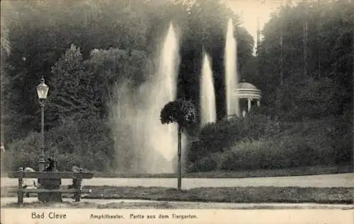 Ak Kleve am Niederrhein, Amphitheater, Tiergarten