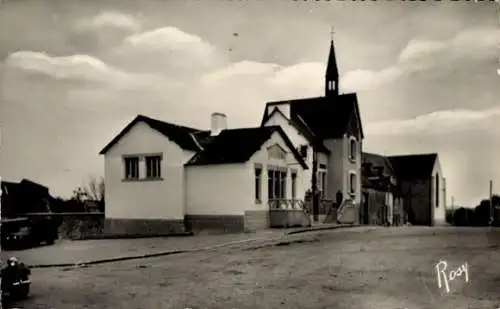 Ak Saint Guyomard Morbihan, Schulkantinenplatz