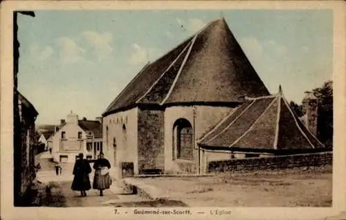 Ak Guémené sur Scorff Morbihan, Kirche