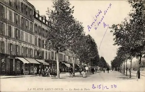 Ak La Pleine Saint Denis Seine Saint Denis, La Route de Paris