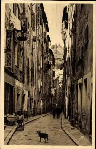 Ak Menton Alpes Maritimes, Rue des Logettes