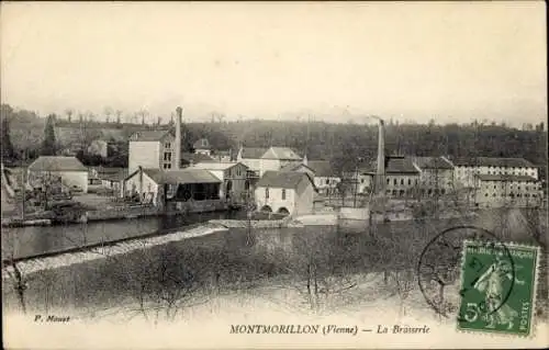 Ak Montmorillon Vienne, Brasserie