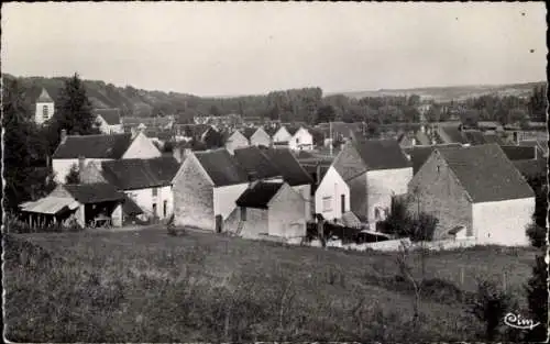 Ak Bessy sur Cure Yonne, Vue prise du Chemin de Vezelay