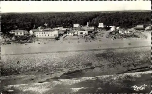 Ak Longeville sur Mer Vendée, Fliegeraufnahme, Strand