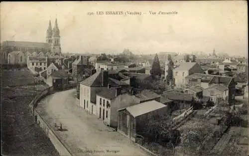 Ak Les Essarts Vendee, Gesamtansicht