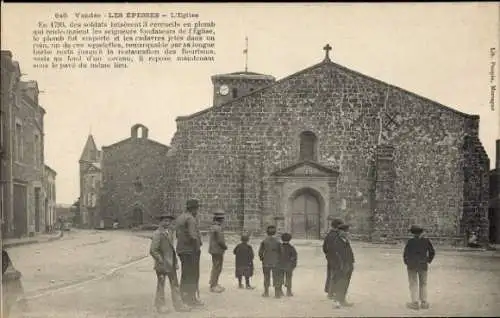 Ak Les Epesses Vendee, Kirche