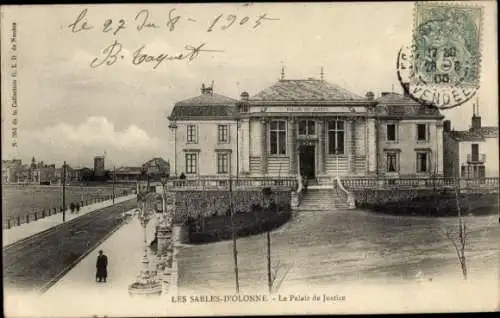 Ak Les Sables d'Olonne Vendée, Justizpalast