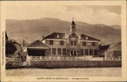 CPA Saint Jean de Gonville Ain, Groupe scolaire