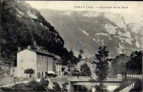Ak Tenay Ain, Hotel, Quartier de la Gare, Berge, Straße, Fluss