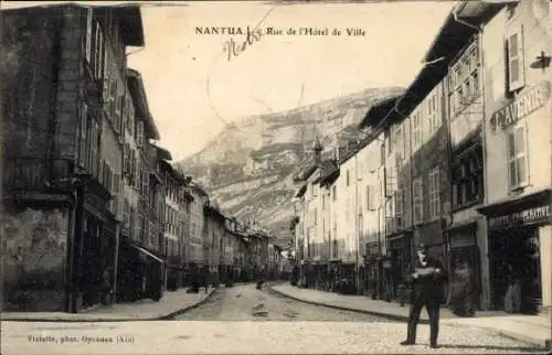 Ak Nantua Ain, Rue de l'Hotel de Ville