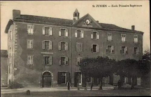 Ak Saint Junien Haute Vienne, Ecole Primaire Superieure
