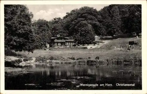 Ak Wernigerode im Harz, Christianental