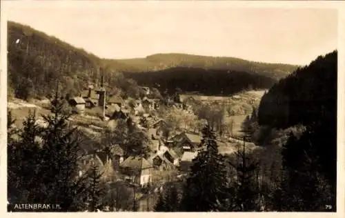 Ak Altenbrak Thale im Harz, Landschaftsbild mit Bergen, Häusern, Wald, Tal