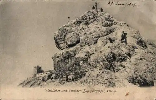 Ak Zugspitze, Westlicher und östlicher Zugspitzgipfel