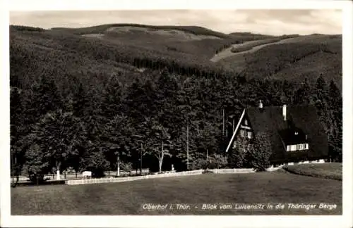 Ak Oberhof im Thüringer Wald, Oberhof i. Thür, Blick vom Luisensitz in die Thüringer Berge