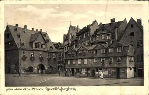 Ak Oppach in der Oberlausitz, Historische Architektur, enge Gassen, alte Gebäude,  aus Deutschlan