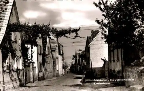 Ak Edenkoben an der Haardt Pfalz,  weinfrohe Stadt, Klosterstraße,  Architektur