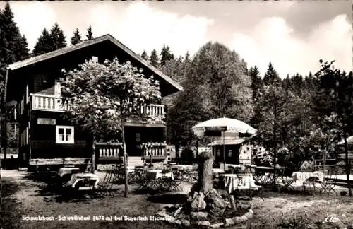 Ak Bayerisch Eisenstein im Bayrischen Wald Niederbayern, Schwellhäusl, Ausflugsgaststätte, 674 m,