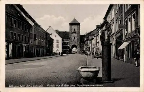 Ak Villingen im Schwarzwald, Rietstraße, Riettor