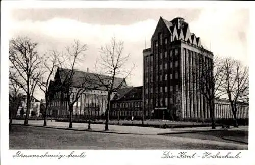 Ak Braunschweig in Niedersachsen, Braunschweig heute, Die Kant-Hochschule,  Gebäude, Schwarz-Weiß