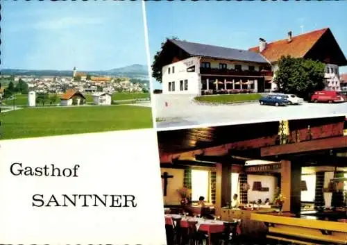 Ak Eugendorf in Salzburg, Gasthof Santner, Gesamtansicht