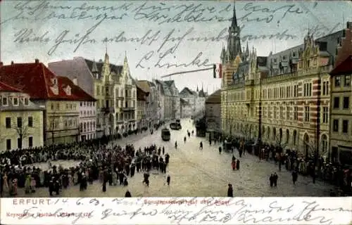 Ak Erfurt in Thüringen, Anger, Sonntagskonzert