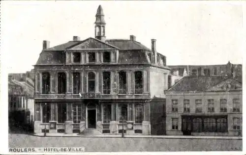 Ak Roeselare Roeselaere Rousselare Roulers Westflandern, Hotel de Ville,  Architektur, postkarten