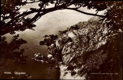 Ak Mölle Schweden, Küstenlandschaft, Felsformation, Wasser