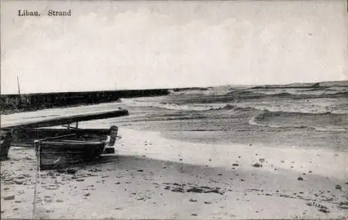 Ak Liepaja Libau Lettland, Strand, Boot