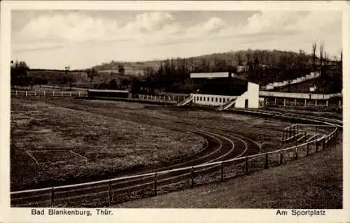 Ak Bad Blankenburg in Thüringen, Sportplatz