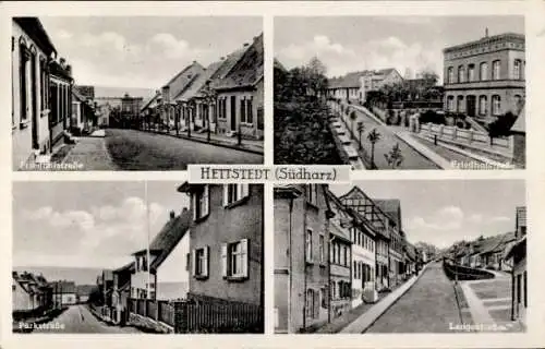 Ak Hettstedt im Südharz, Friedhofstraße, Parkstraße