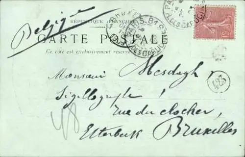 Ak Bostock, Frau mit zwei jungen Löwen