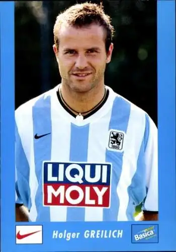 Autogrammkarte Fußballer Holger Greilich, TSV 1860 München, Autogramm