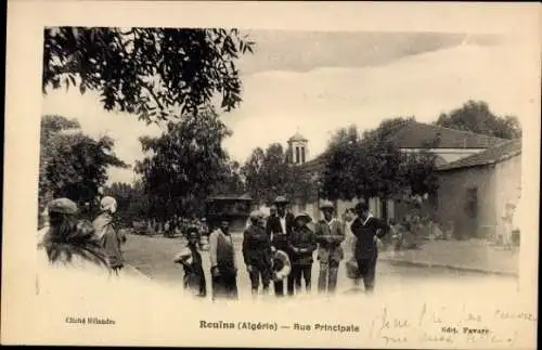 Ak Rouina Algerien, Hauptstraße
