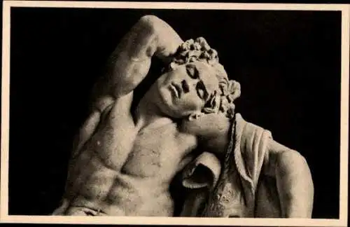 13 alte Ak Skulpturen in der Münchener Glyptothek