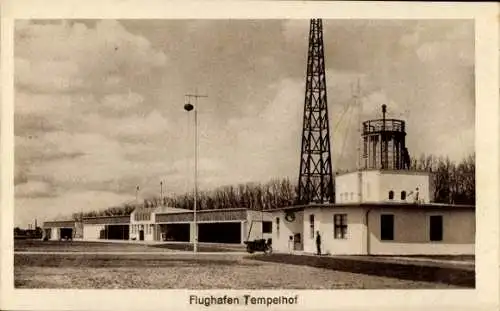 Ak Berlin Tempelhof, Flughafen