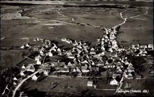 Ak Erpfingen Sonnenbühl in Württemberg, Schwäbische Alb, Fliegeraufnahme