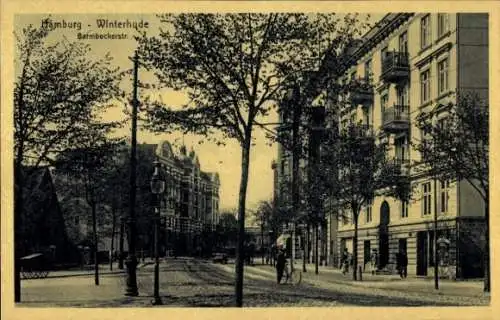 Ak Hamburg Nord Winterhude, Barmbekerstraße