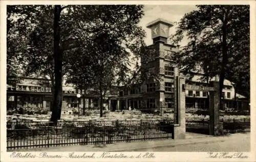 Ak Hamburg Altona Nienstedten, Elbschloss Brauerei Ausschank, Inh. Hans Thun