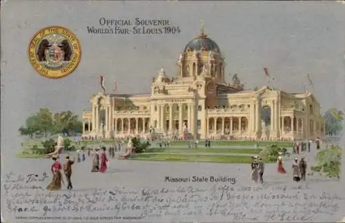 Ak St. Louis, Weltausstellung 1904, Missouri State Building