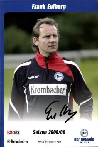 Autogrammkarte Co Trainer Frank Eulberg, DSC Arminia Bielefeld, Autogramm