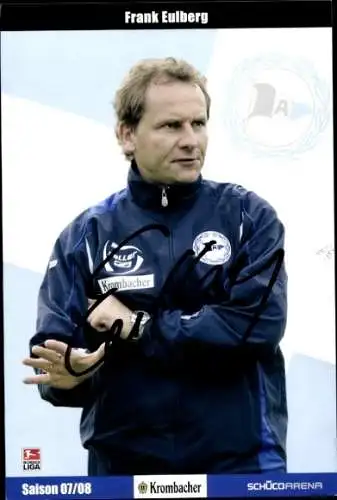 Autogrammkarte Co Trainer Frank Eulberg, DSC Arminia Bielefeld, Autogramm