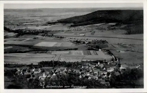 Ak Gailenkirchen Schwäbisch Hall in Württemberg, Luftaufnahme von  weite Landschaft, Felder, Dörf