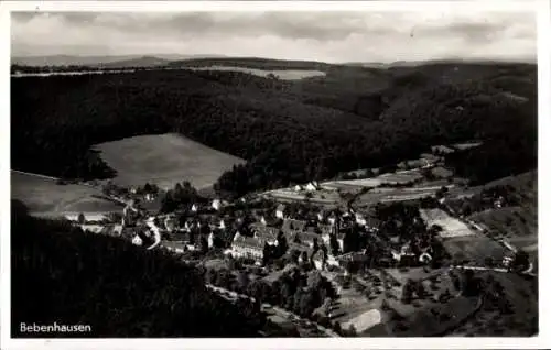 Ak Bebenhausen Tübingen am Neckar, Luftaufnahme von  ländliche Landschaft, Wald, Hügel