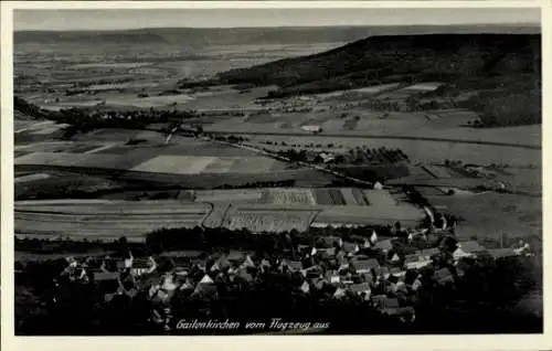 Ak Gailenkirchen Schwäbisch Hall in Württemberg, Landschaftsaufnahme, Flugzeugansicht, Felder, Dö