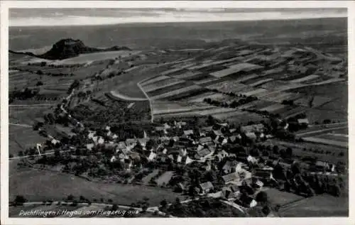 Ak Duchtlingen Hilzingen im Hegau, Luftaufnahme von  Hegau, beeindruckende Landschaft, keine Pers
